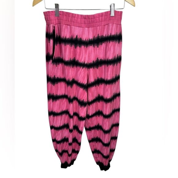 Alice + Olivia Pink and Black Tie-Dye Top And Pant Set Top Size M Pant Size S - Picture 7 of 16